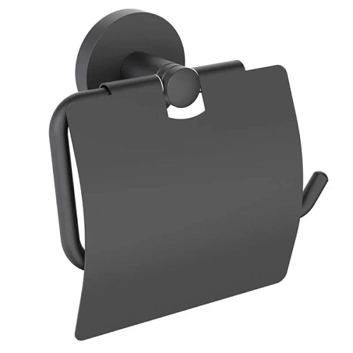 Бумагодержатель Timo Saona черный - фото 1