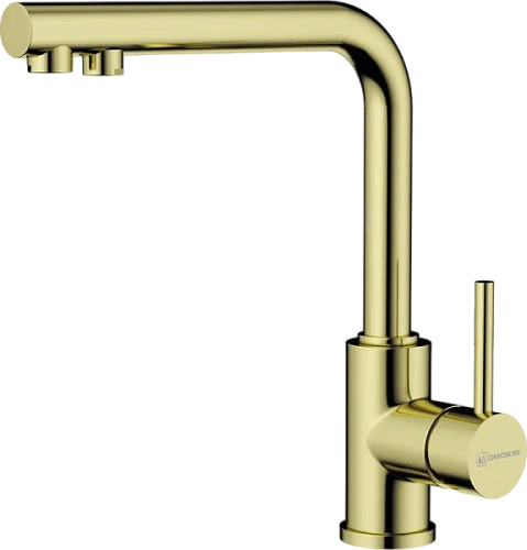 Смеситель для кухни Omoikiri Nakagawa 2 Plus-LG светлое золото - фото 10
