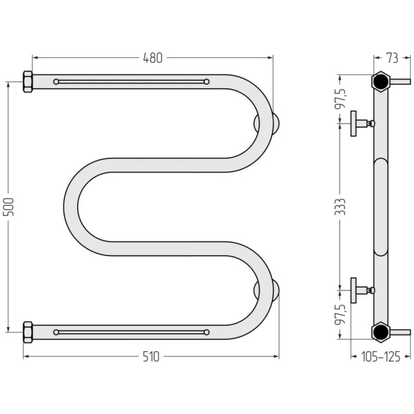 Схема (детальная фотография), черный