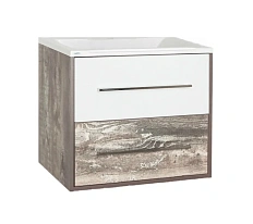 Тумба с раковиной подвесная Style Line Экзотик ЛС-00000401 75 см с ящиками