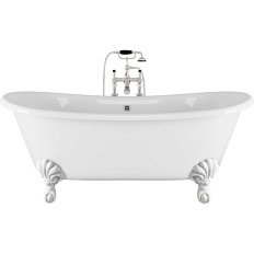 Ванна чугунная Devon & Devon Admiral 182х81 см ножки белые