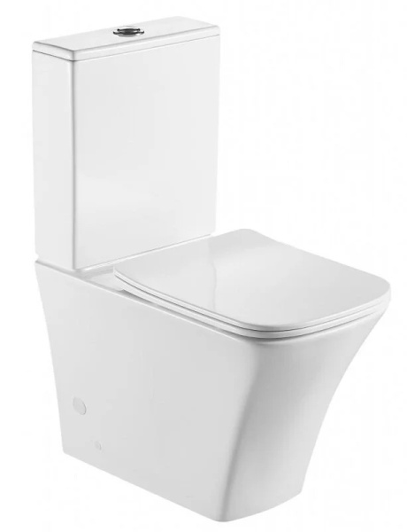 Унитаз компакт BelBagno Marmi BB052CPR безободковый (детальная фотография)