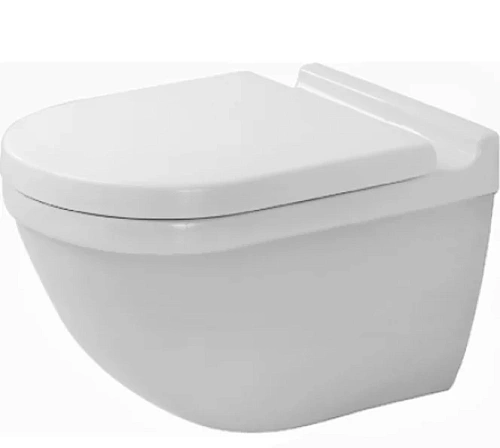 Унитаз подвесной 370х620 мм (подходит для  использования с SensoWosh) Duravit Starck 3 2226090000 - фото 1