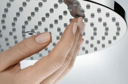 Душевая стойка Hansgrohe Raindance Select S 27633 с термостатом (детальная фотография), настенные