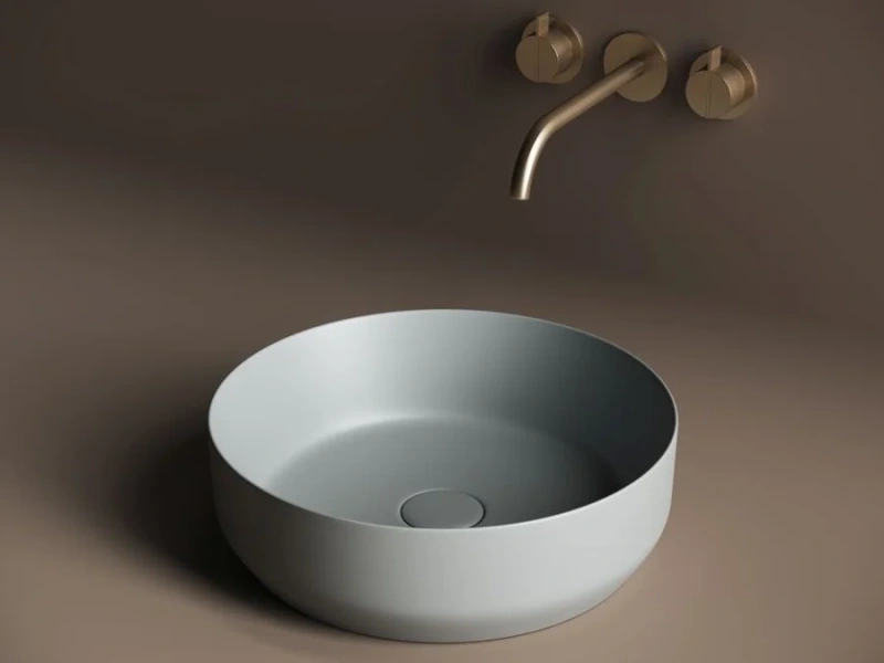 Раковина Ceramica Nova Element 39 см антрацит матовая CN6022MH (детальная фотография), накладные (на столешницу), пристенные