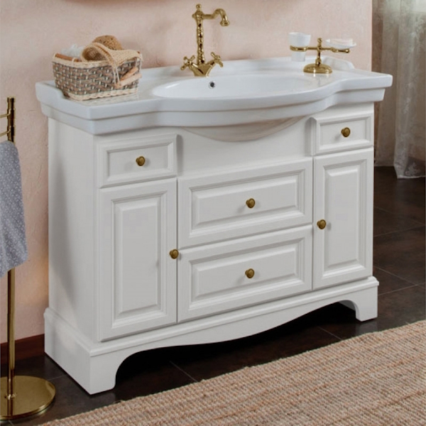 Мебель для ванной La Beaute Michel 120 (детальная фотография), комплект (набор)