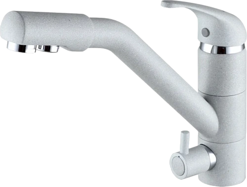 Смеситель для кухни Paulmark Hessen серый - фото 5