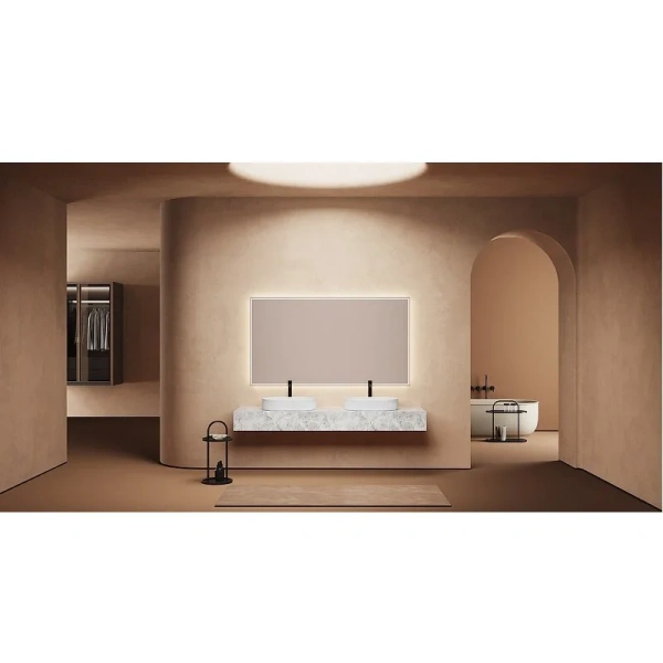 Раковина Abber Bequem 60 см белая AC2116 (детальная фотография), из санфарфора