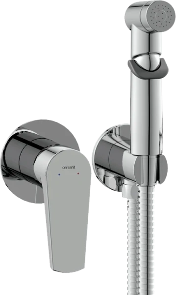 Гигиенический душ со смесителем Cersanit Moduo хром 64105 (детальная фотография)