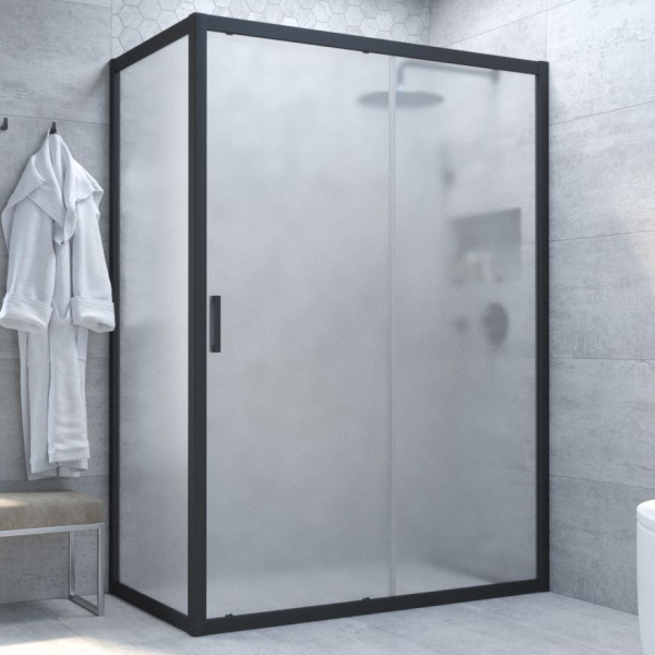 Душевой уголок стекло сатин Vegas-glass ZP+ZPV 120х100 10 (детальная фотография), стеклянные, угловые, без поддона