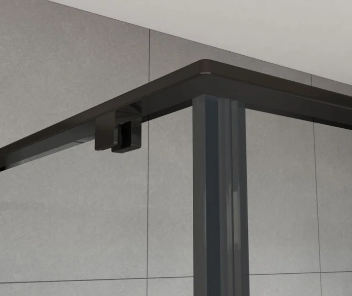 Душевой уголок Vincea Arno 120х90 см профиль черный, стекло прозрачное VSR-1A9012CLB (детальная фотография), 120х90