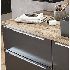 Столешница Puris Aspekt 150 см дуб хантон, с вырезом под раковину справа