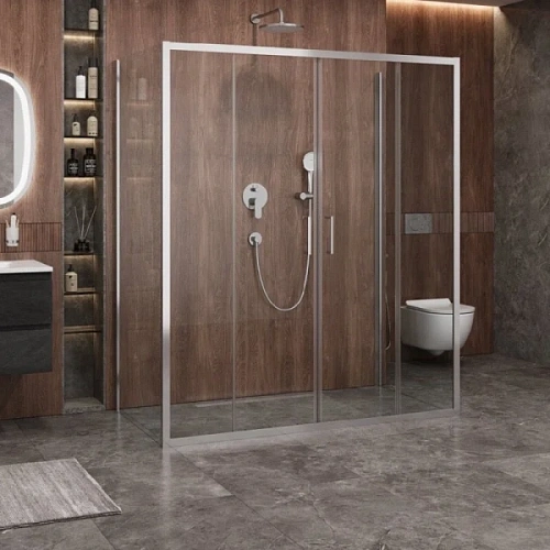 Душевой уголок Cezares Molveno 170х80 см прозрачное стекло - фото 1
