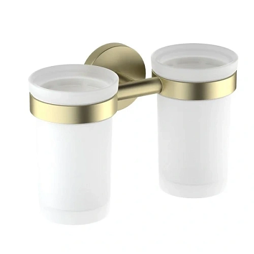 Стакан для ванной Акватек Европа золото шлифованное - фото 3