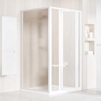 Душевая неподвижная стенка, профиль белый, стекло грейп, Ravak Supernova PSS-80 94040100ZG