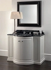 Тумба с мраморной столешницей, цвет полуглянцевый Warm Grey, мрамор Botticino Fiorito, Devon&Devon Clarence