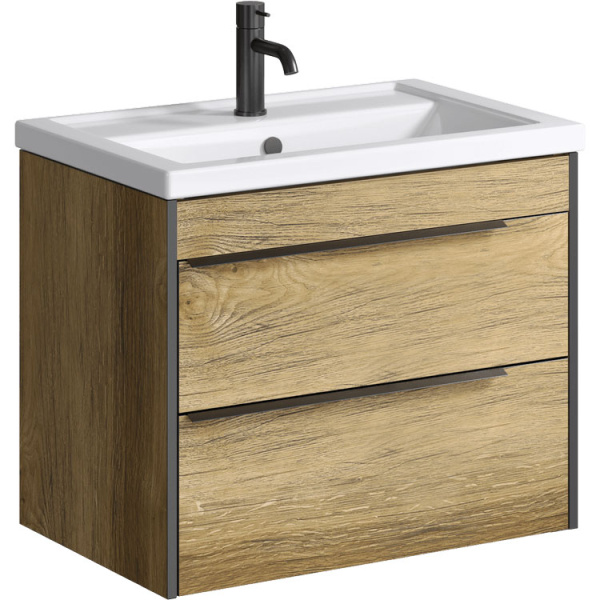 Тумба под раковину подвесная Aqwella Fargo 70 см дуб балтийский FRG0107DB (детальная фотография)