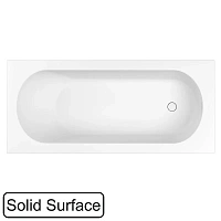 Ванна Whitecross Gin, 0217.170075.200, 170 х 75 см, искусственный камень, белая матовая