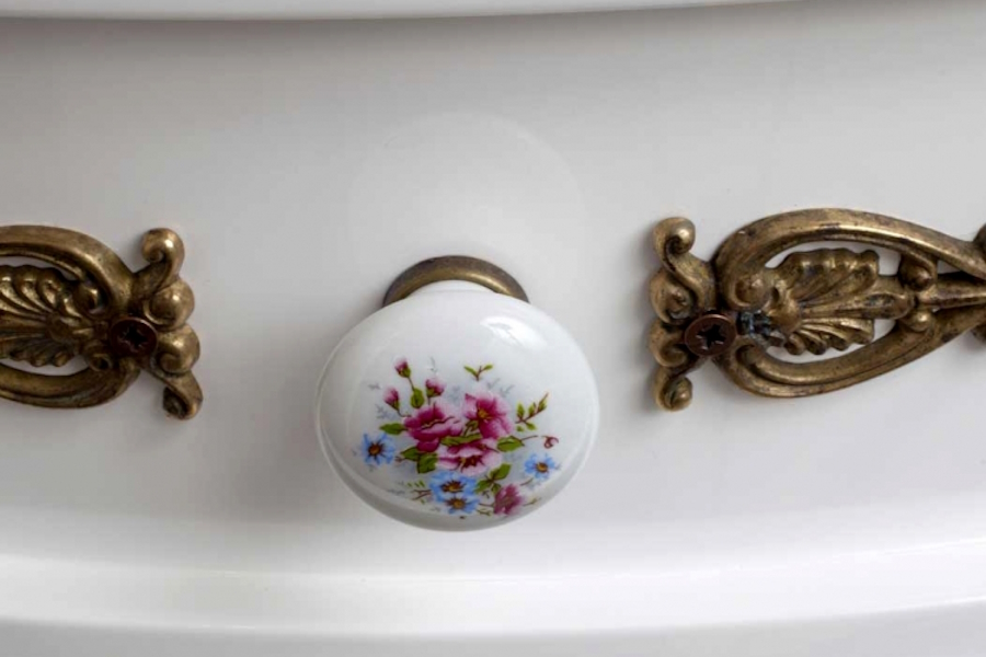 Тумба для раковины, цвет белый матовый, фурнитура бронза, La Beaute Sabrina BSA102LBO.C.BR (детальная фотография), по запросу index_1