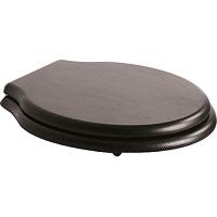 Крышка для унитаза, петли бронза,  цвет тёмный дуб, Globo Paestum