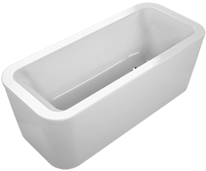 Ванна акриловая Villeroy & Boch Loop&Friends 180х80 см отдельностоящая белая UBA180LFS7PDV-01 (детальная фотография)