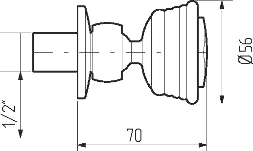 Душевая форсунка Migliore Sferica 2020 с антикальциевым покрытием (детальная фотография), классические, ретро
