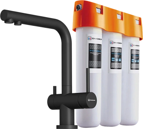 Смеситель для кухни Omoikiri Nagano-BL-P черный - фото 3