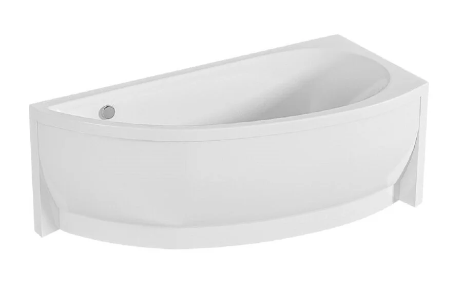 Ванна акриловая 1Marka Piccolo 01пк1775лкс2+ / 01пк1775пкс2+, 170 x 75 см, Стандарт 2+, левая/правая, белый (детальная фотография), асимметричные