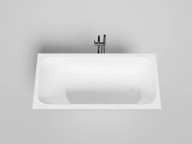 Ванна из искусственного камня Salini Orlanda Kit 170x80 см встраиваемая, белый глянцевый 102116G (детальная фотография)