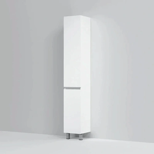 Шкаф-пенал напольный Am.Pm Gem S 30 см белый глянец - фото 2
