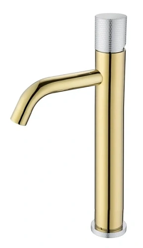 Смеситель для раковины Boheme Stick gold touch chrome - фото 7