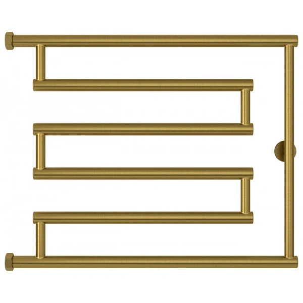 Полотенцесушитель водяной Сунержа High-Tech+ 65х50 см состаренная латунь 051-4052-5065 (детальная фотография), другие