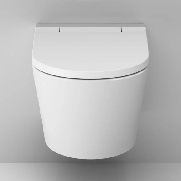 Унитаз подвесной Am.Pm Inspire с электронным биде CCC501700SC (детальная фотография), безободковые, сиденье с микролифтом , с антивсплеском, c функцией биде
