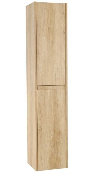 Шкаф-пенал подвесной Belbagno Kraft 33 см rovere nebrasca nature левосторонний KRAFT-1600-2A-SC-RNN-L (детальная фотография), недорого