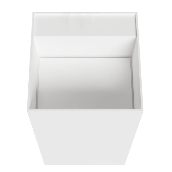 Раковина напольная Salini Armonia Square Top 01 с полочкой 130521TM (детальная фотография), современные, hi-tech