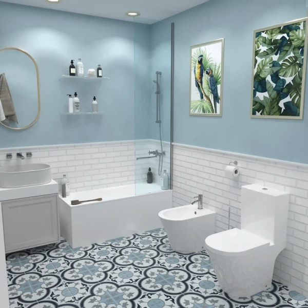 Унитаз компакт Lavinia Boho Biore с сиденьем микролифт 33040010 (детальная фотография), сиденье с микролифтом , с антивсплеском, компакт, низкие