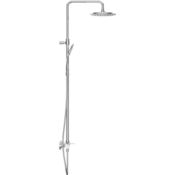 Душевая стойка Cezares Leaf хром LEAF-CDA-25-L-01 (детальная фотография), с тропическим душем
