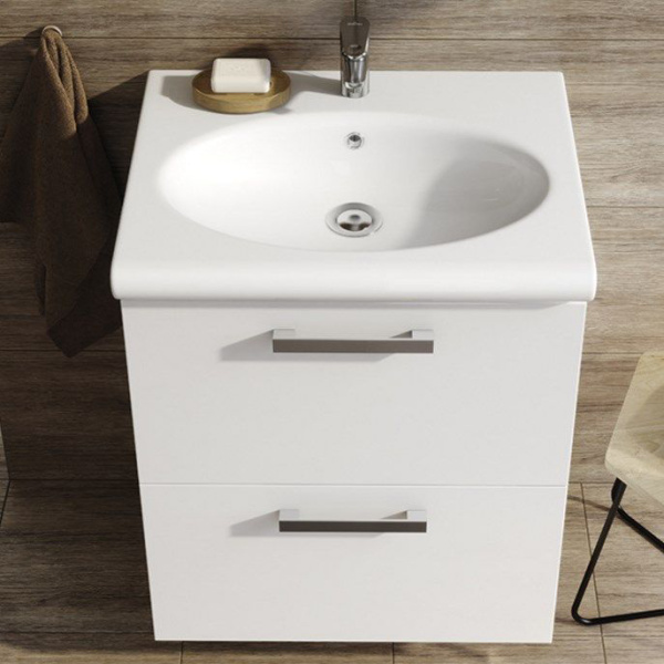 Раковина встраиваемая Cersanit Nature S-UM-NTR80/1-w 80.5х47 см (детальная фотография), встраиваемые (в столешницу), пристенные