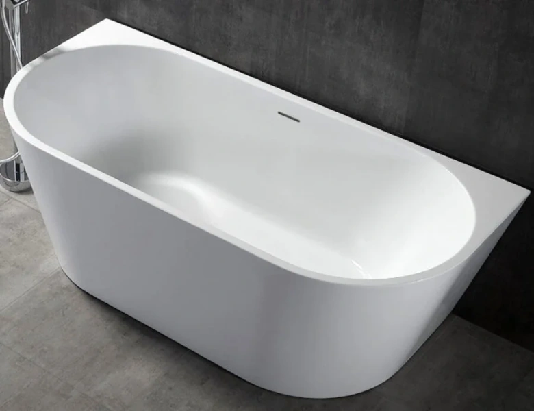 Ванна акриловая Abber 130х70 см белая AB9216-1.3 (детальная фотография), современныe, hi-tech
