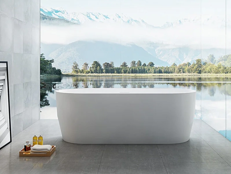 Акриловая ванна Abber 176х80 см отдельностоящая AB9219 (детальная фотография), отдельностоящие