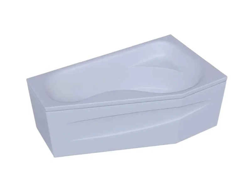 Ванна акриловая Акватек Медея 170х95 см правая с фронтальным и левым боковым экранами MED180-0000010 (детальная фотография), современныe, hi-tech