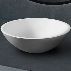 Раковина Abber Stein 40 см белая матовая