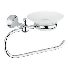 Полотенцедержатель и держатель мыла для ванной хром  Bagno & Associati Regency RE 239 51 CR