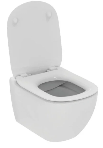 Унитаз подвесной Ideal Standard Tesi безободковый T536001 (детальная фотография), фарфор, керамика