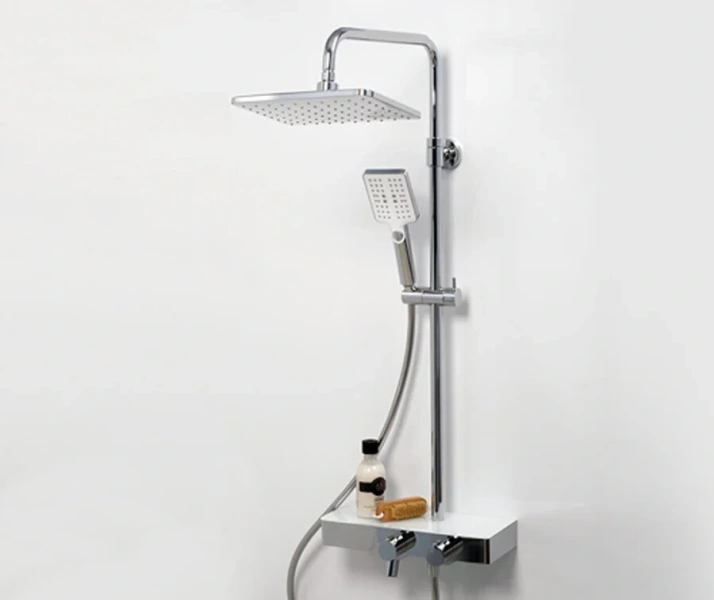 Душевая стойка WasserKRAFT с термостатическим смесителем A11301 (детальная фотография), современные, hi-tech