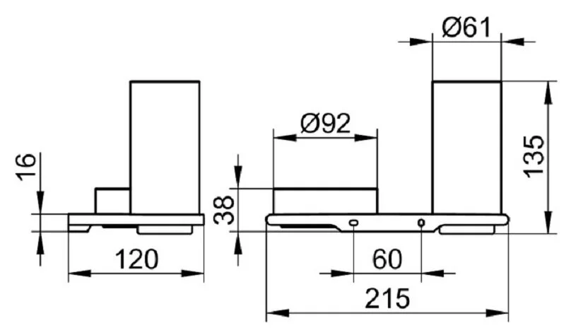 Стакан и полочка для ванной Keuco Edition 400 11554 11554 019000 (детальная фотография), современные, hi-tech