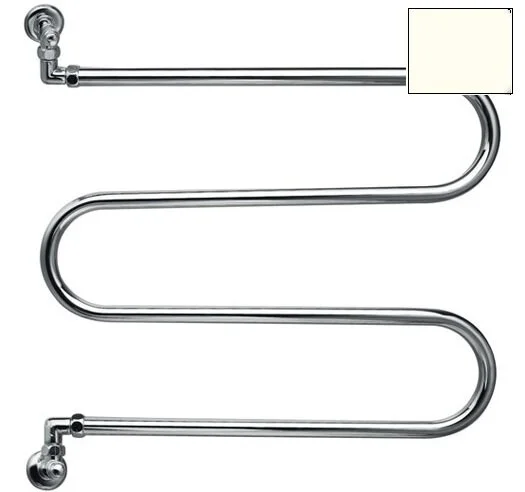 Полотенцесушитель водяной белый Margaroli Vento 400WH (детальная фотография)