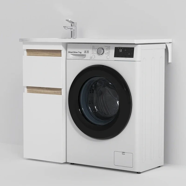 Тумба с раковиной напольная AM.PM X-Joy 40 см с двумя ящиками M85AFSX0402WG (детальная фотография)
