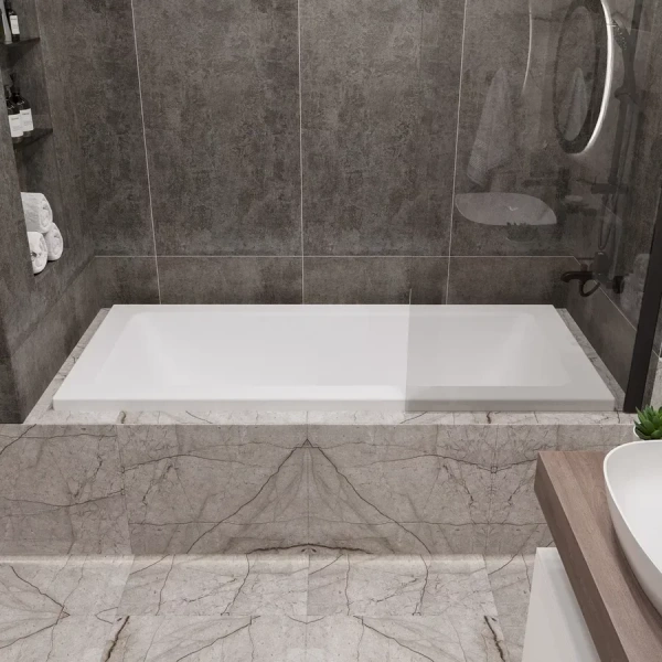 Ванна акриловая Artemis Sentinus 180 x 80 см, белый, 10110901101028 (детальная фотография), приставные, встраиваемые