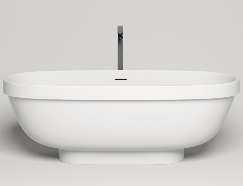 Ванна из искусственного камня Salini Greca 180x80 см RAL снаружи 103121MN (детальная фотография), в классическом стиле